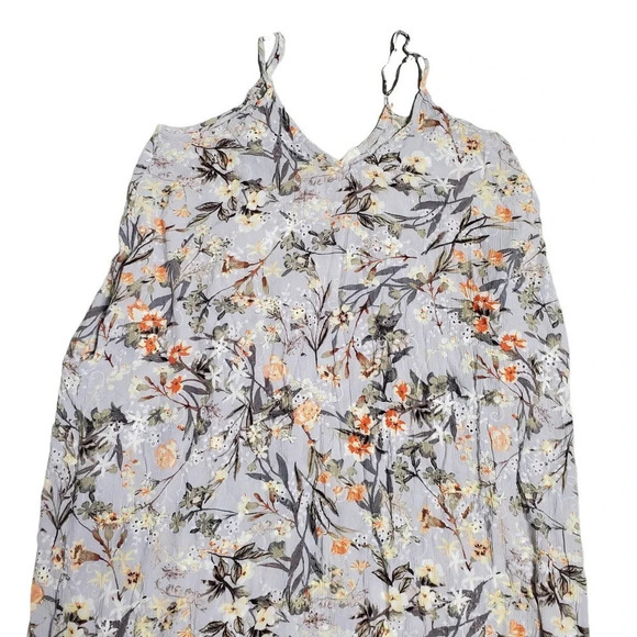 Love Stitch Floral Maxi Eyelet Dress M/L - Picture 2 of 7